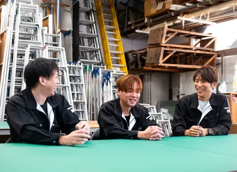 K.Iと工場長とF.Tの会話風景