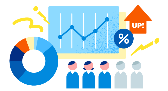 数字で見る敏弘社のイメージ図